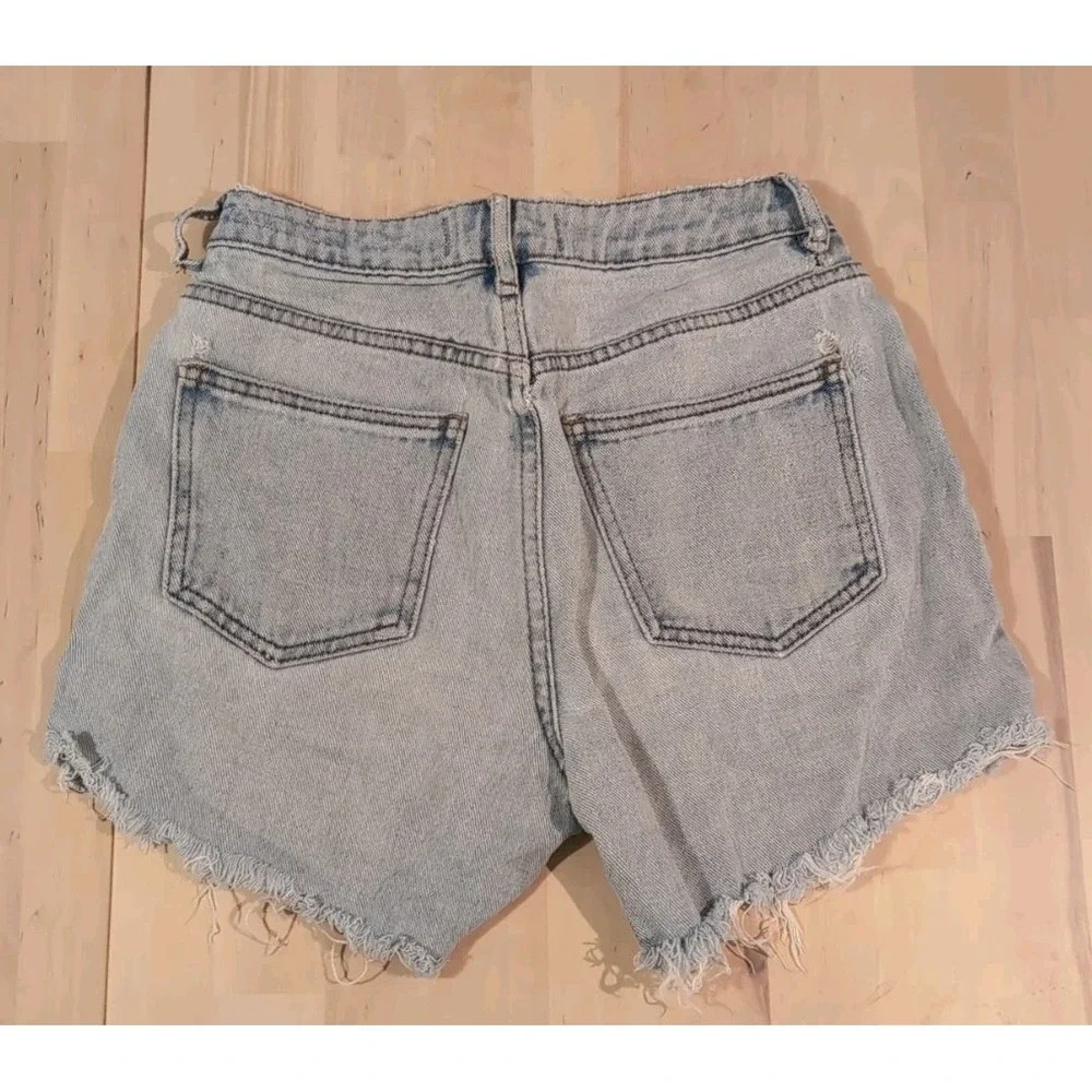 PacSun Los Angeles Candle Blue Style‎ 0213 Mom Short Blue Jean Short Sz 24